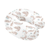 Cute sea otters pattern U-Shaped Travel Neck Pillow
