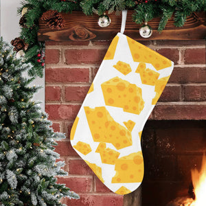 Cheese slice pattern Christmas Stocking
