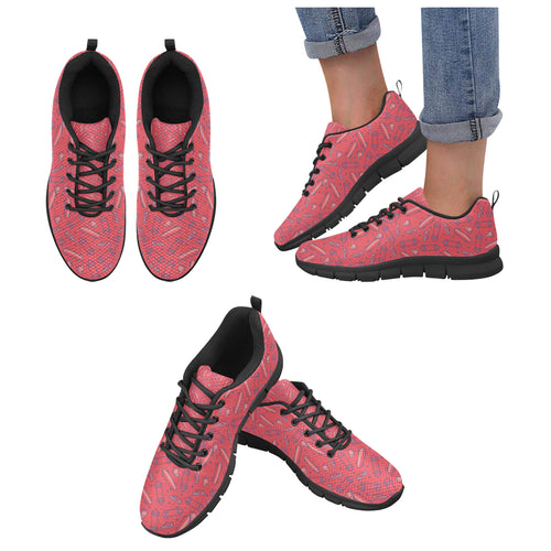 Skate Board Pattern Print Design 01 Women's Sneaker Shoes