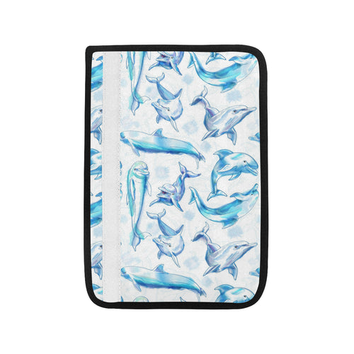 Watercolor dolphin pattern Car Seat Belt Cover