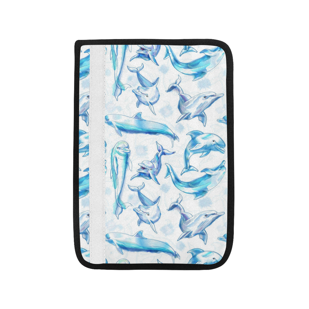 Watercolor dolphin pattern Car Seat Belt Cover