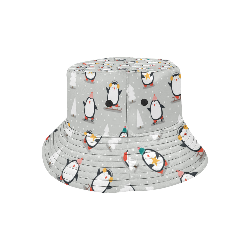 Cute Penguin christmas pattern Unisex Bucket Hat