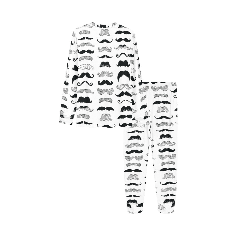 Mustache Beard Pattern Print Design 04 Kids' Boys' Girls' All Over Print Pajama Set