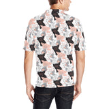 Pig Pattern Print Design 05 Men's All Over Print Polo Shirt