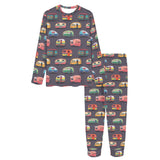 Camper Van Pattern Print Design 02 Women's All Over Print Pajama Set
