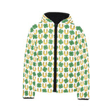 Horseshoes Pattern Print Design 04 Kids' Boys' Girls' Padded Hooded Jacket