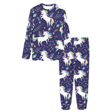 Hand drawn cute unicorn star planet Women's All Over Print Pajama Set