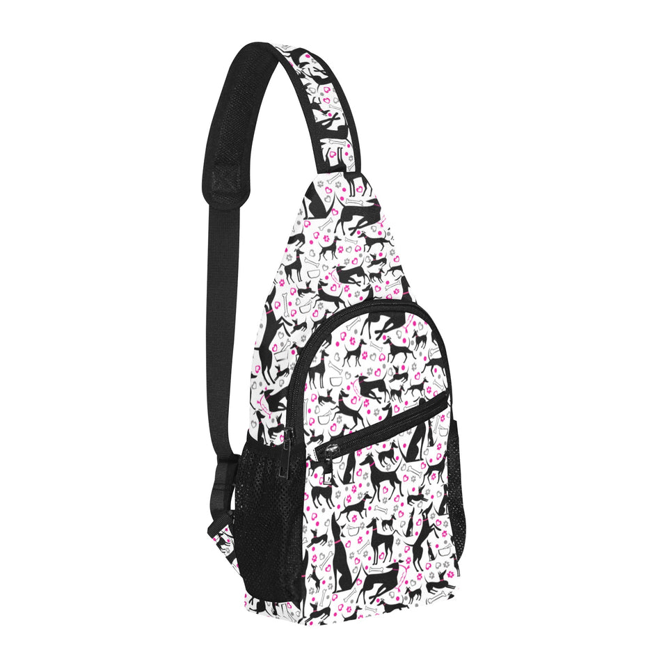 Greyhound Pattern Print Design 02 All Over Print Chest Bag