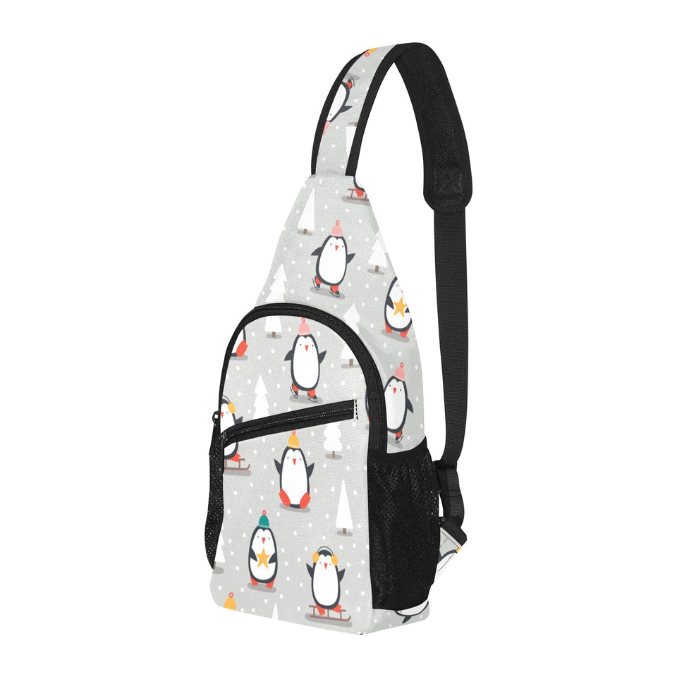 Cute Penguin christmas pattern All Over Print Chest Bag
