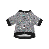 Ostrich Pattern Print Design 01 All Over Print Pet Dog Round Neck Fuzzy Shirt