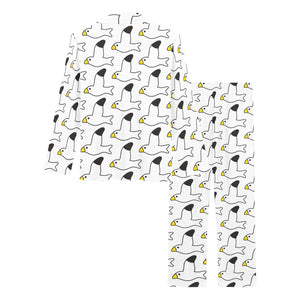 Seagull Pattern Print Design 05 Women's Long Pajama Set