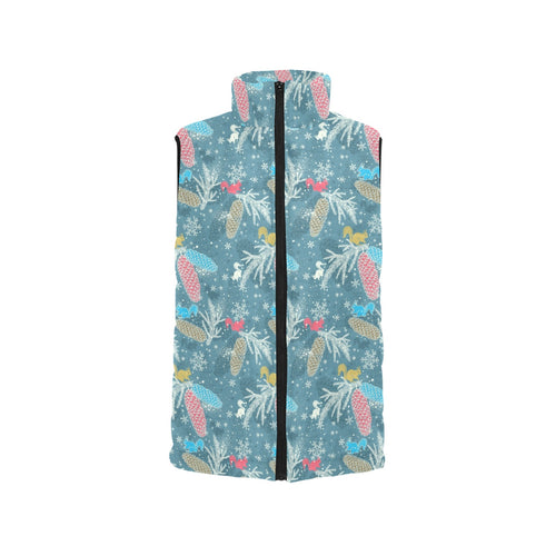 Squirrel Pattern Print Design 01 Women's Padded Vest