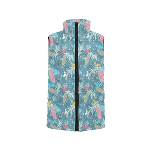 Squirrel Pattern Print Design 01 Women's Padded Vest