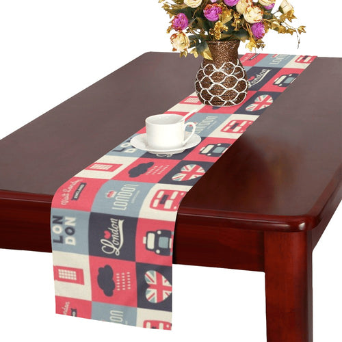 British Pattern Print Design 05 Table Runner