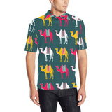 Camel pattern Men's All Over Print Polo Shirt