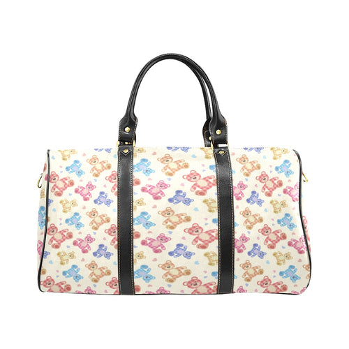 Teddy Bear Pattern Print Design 05 Travel Bag