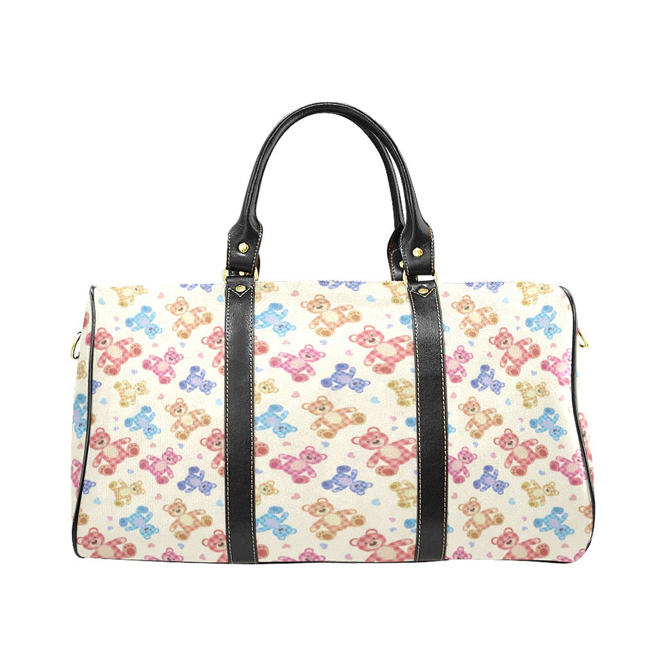 Teddy Bear Pattern Print Design 05 Travel Bag