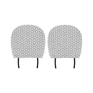 arabic gray pattern Car Headrest Cover