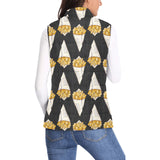 French fries dark background Women's Padded Vest