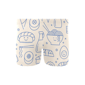 Cute sushi icon pattern Men's Swimming Trunks