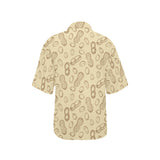 hand drawn peanuts pattern Women's All Over Print Hawaiian Shirt