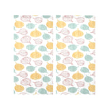 colorful onions white background Gauze Curtain