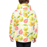 Guava design pattern Kids' Boys' Girls' Padded Hooded Jacket