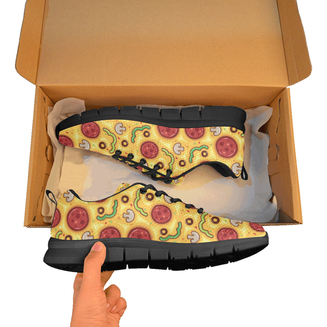 Pizza texture pattern Women's Sneaker Shoes