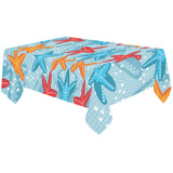 Blue red orange starfish pattern Tablecloth
