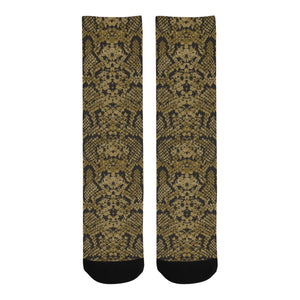 Snake skin pattern Crew Socks