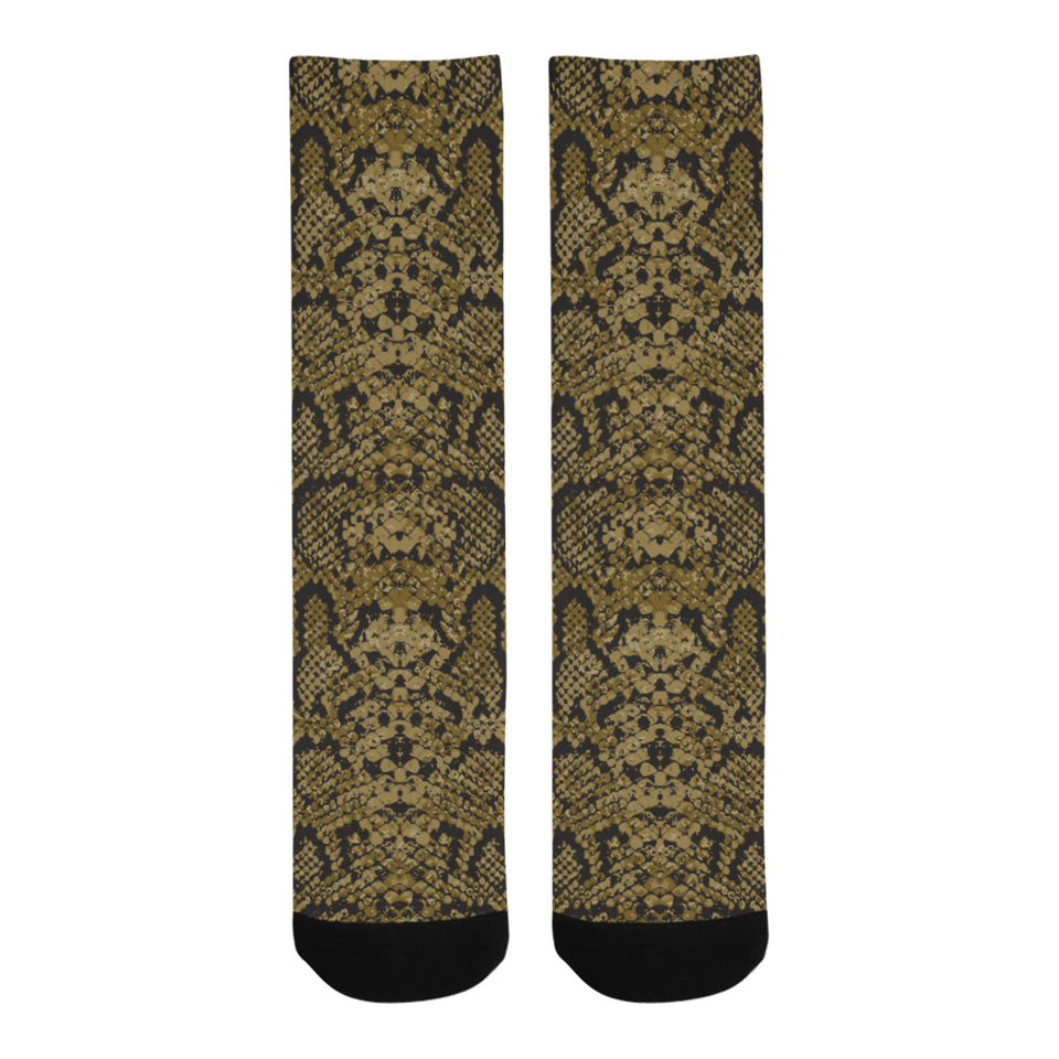 Snake skin pattern Crew Socks