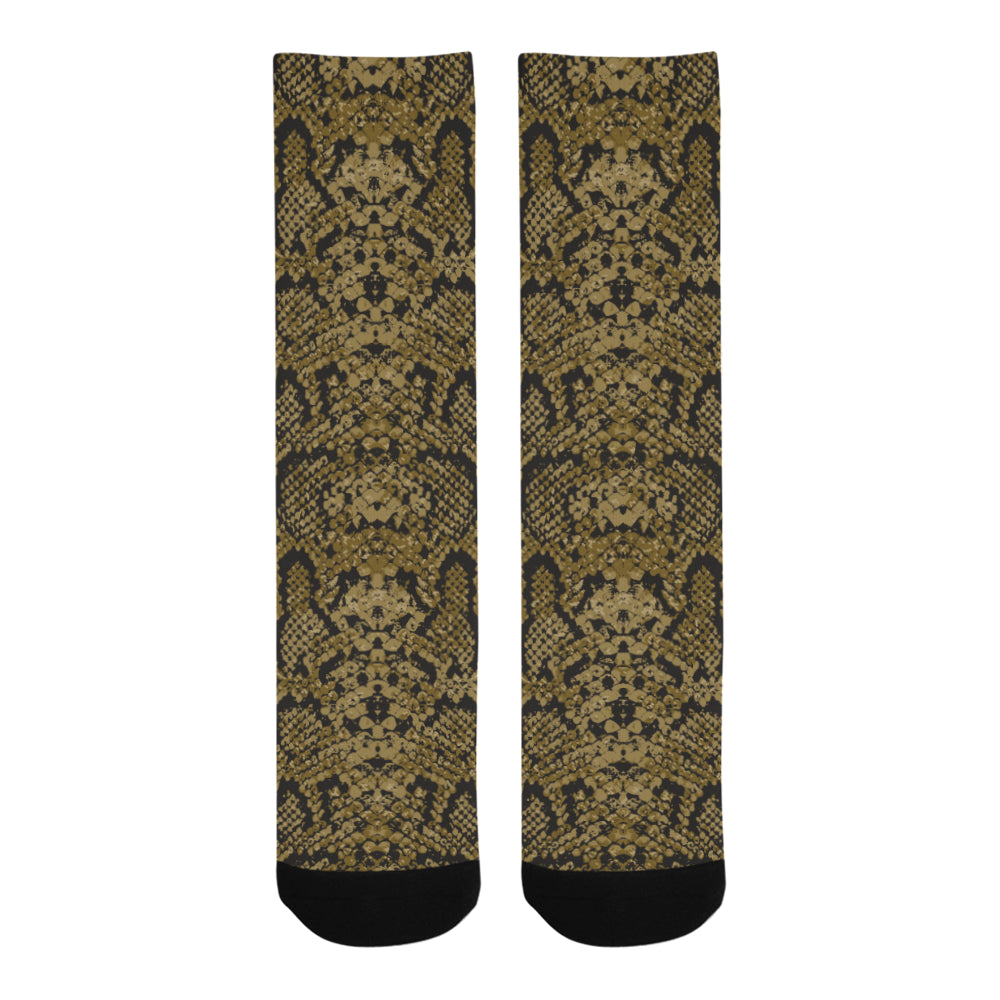 Snake skin pattern Crew Socks