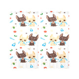 Cute Chihuahua dog pattern Gauze Curtain