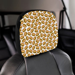 Hamburger Pattern Print Design 03 Car Headrest Cover