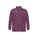 Eiffel Tower Heart Pattern Print Design 04 Men's Long Sleeve Polo Shirt