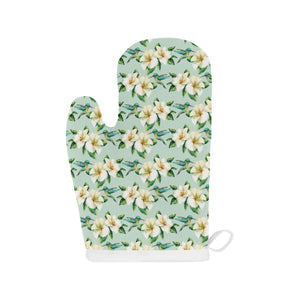 Hummingbird Pattern Print Design 01 Heat Resistant Oven Mitts