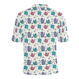 Tea pots Pattern Print Design 05 Men's All Over Print Polo Shirt