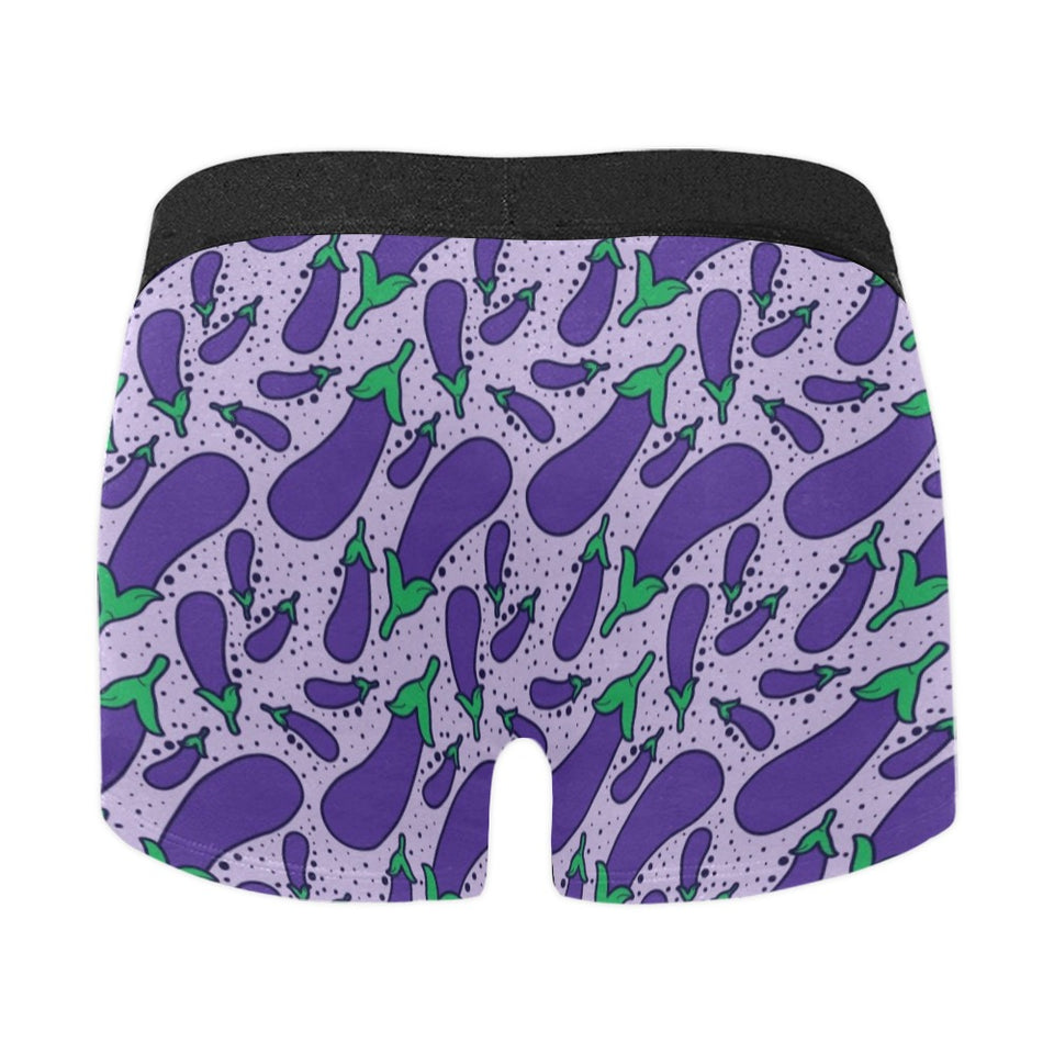 Eggplant Pattern Print Design 03 Men's All Over Print Boxer Briefs Men's Underwear