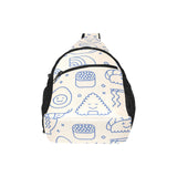 Cute sushi icon pattern All Over Print Chest Bag