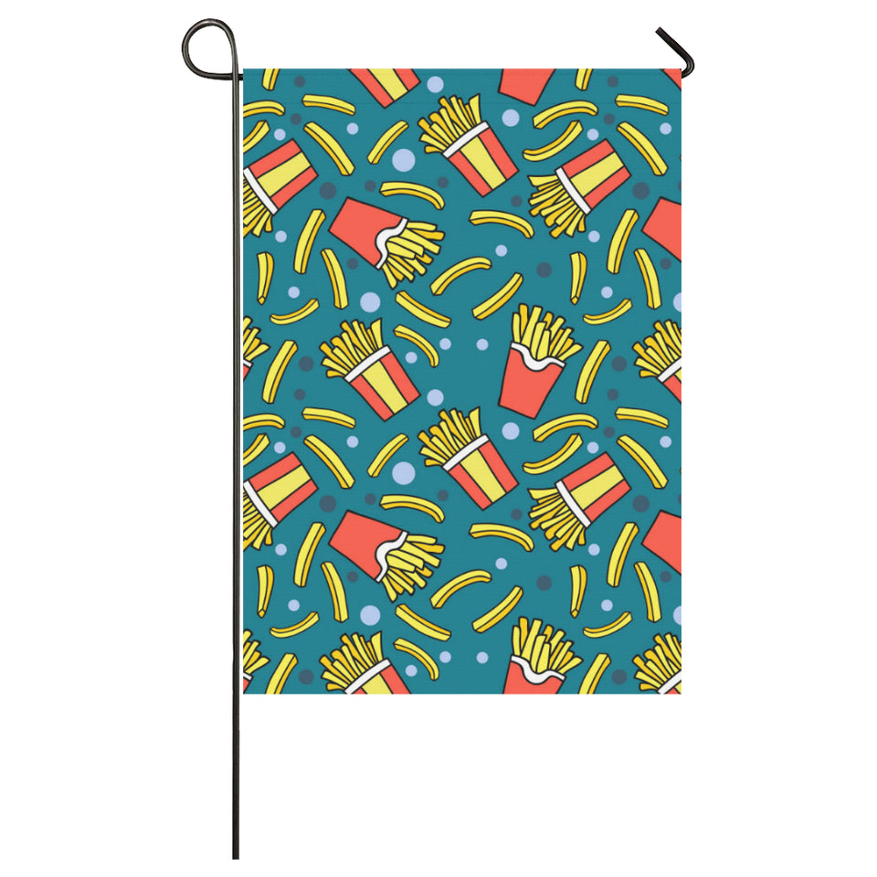 French fries red paper box pattern House Flag Garden Flag