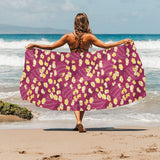 Popcorn Pattern Print Design 02 Beach Towel