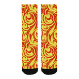 Fire flame design pattern Crew Socks