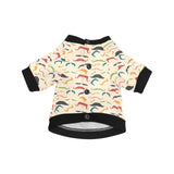 Mustache Beard Pattern Print Design 03 All Over Print Pet Dog Round Neck Fuzzy Shirt