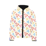 Teddy Bear Pattern Print Design 05 Kids' Boys' Girls' Padded Hooded Jacket