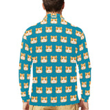 Guinea Pig Pattern Print Design 03 Men's Long Sleeve Polo Shirt