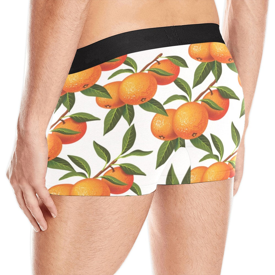 Oranges pattern background Men's All Over Print Boxer Briefs Men's Underwear