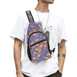 Clown Fish Pattern Print Design 04 All Over Print Chest Bag