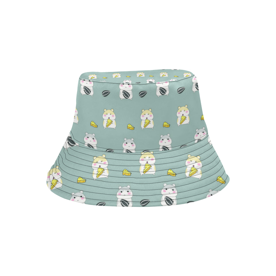 Cute hamster cheese pattern Unisex Bucket Hat