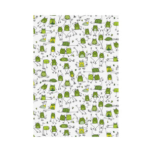 Sketch funny frog pattern House Flag Garden Flag