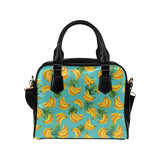 Banana Palm Leaves pattern background Shoulder Handbag